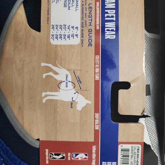 Dallas Mavricks XL Dog Jersey - Picture 4 of 5